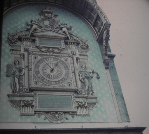 Paris. l'Horloge. Ile de la Cite. June 1964.
