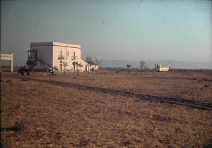 Camping site, in the neighbourhood of Foggia, Southern Italy, July 1965.