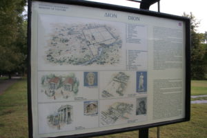 Map of the excavations in Dion.
